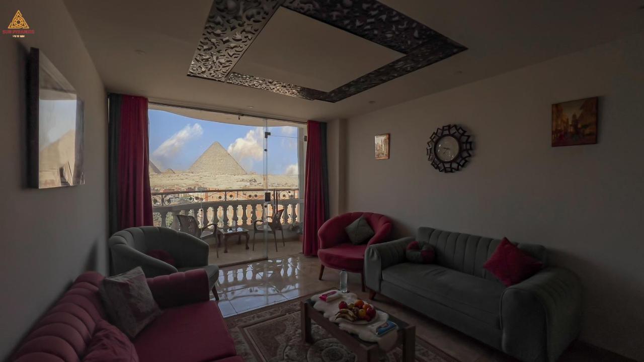 Full Pyramids View Apartment With Balcony For 8 P Kafret el-Gabal Eksteriør billede