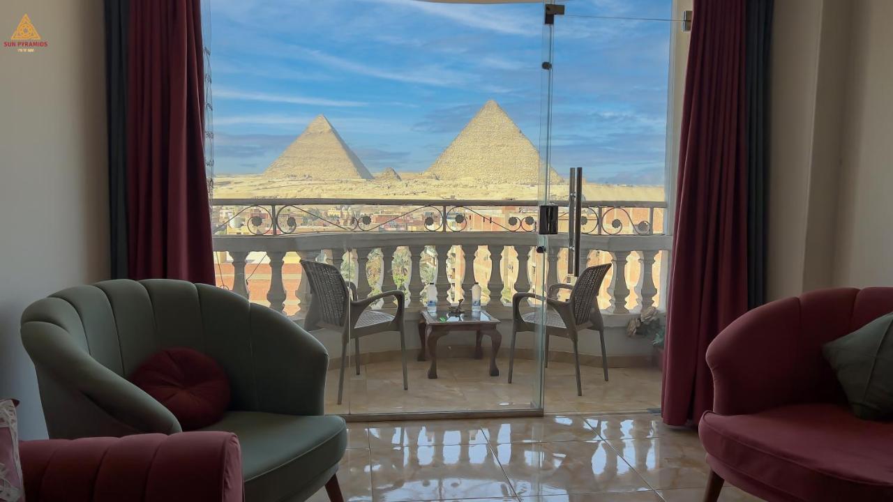 Full Pyramids View Apartment With Balcony For 8 P Kafret el-Gabal Eksteriør billede