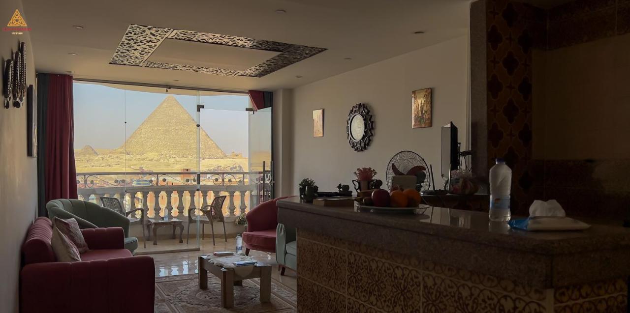 Full Pyramids View Apartment With Balcony For 8 P Kafret el-Gabal Eksteriør billede