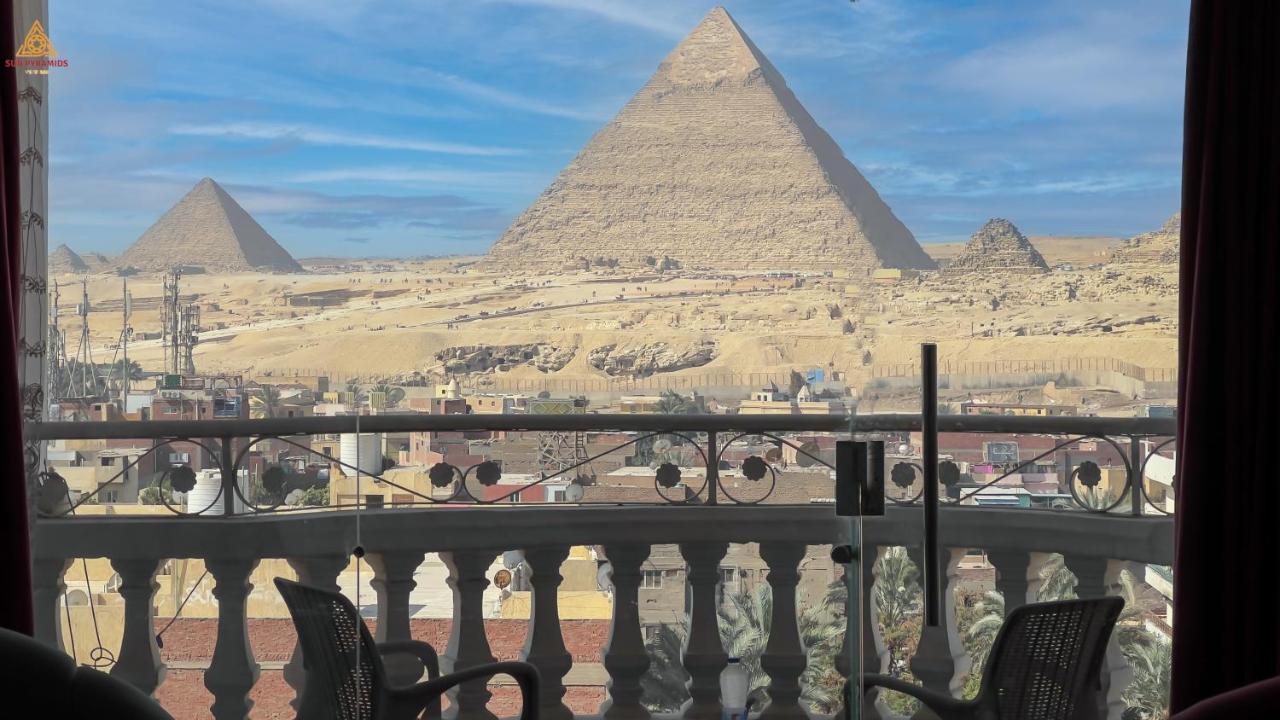 Full Pyramids View Apartment With Balcony For 8 P Kafret el-Gabal Eksteriør billede